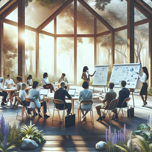 
Brainstorming Session in a Green Pavilion
