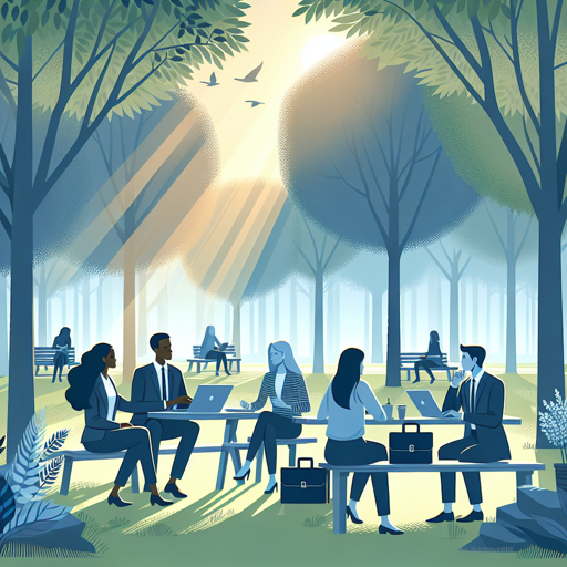 Calm Outdoor Business Meeting in the Park