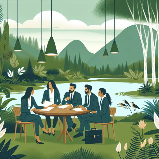 Collaborative Business Meeting in Nature