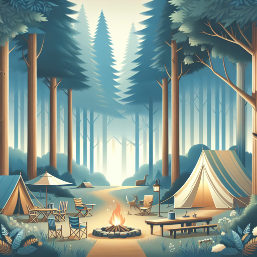 Family Forest Campfire