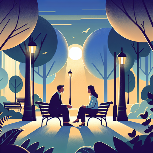 One-on-One Business Meeting in a Tranquil Park