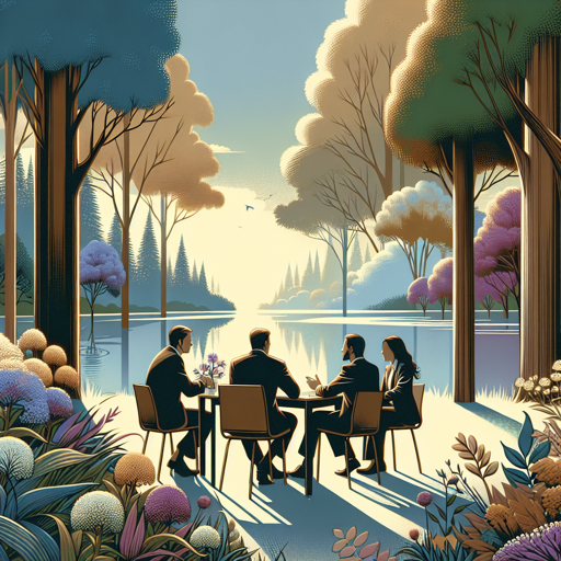 Serene Business Meeting in Nature