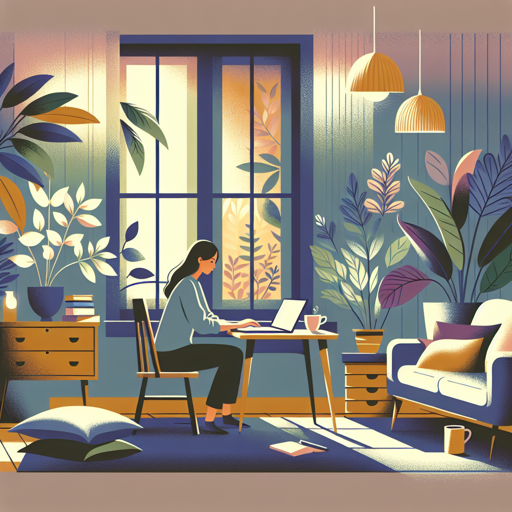 Serene Home Office in Natural Light