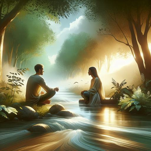 Serene Setting with Supportive Conversation